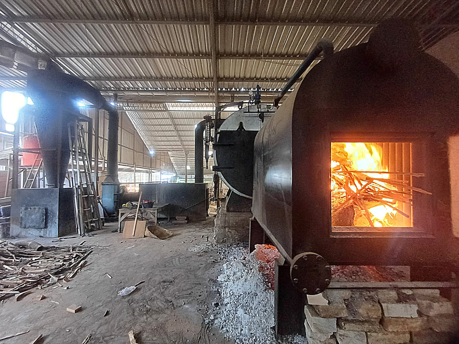 Fabrication and Installation of a Wood-Fired Boiler Furnace